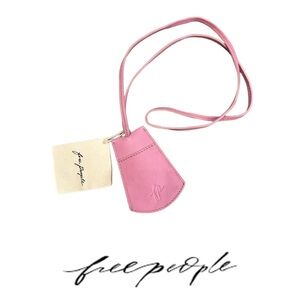 Free People Pink Key & Card Holder